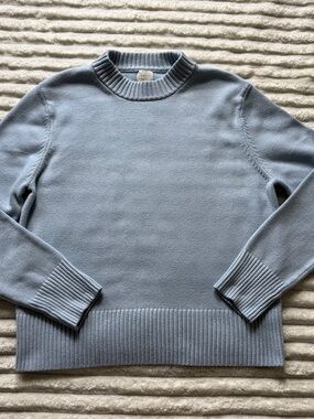 A New Day Light Blue Mock Neck Pullover Sweater XS Long Sleeve Women